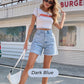 ⏳Limited-time 50% off⏰Women's Classic Solid Color High-Waist Shorts🩳