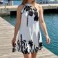 ⏳Limited-time 50% off⏰Women's Floral Print Halter Neck Dress🌸👗