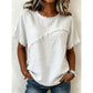 ⏳Time-Limited Special⏰Women's Summer Top with Raw Edge Paneling👚