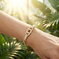 ⏳Limited-time 50% off⏰Women's Gold-Tone Cubic Zirconia Chain Bracelet💎📿