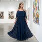 ⏳Limited-time 50% off⏰Women’s Elegant Cold Shoulder Flowy Maxi Dress✨👗💐