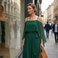 ⏳Limited-time 50% off⏰Women’s Elegant Cold Shoulder Flowy Maxi Dress✨👗💐