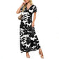⏳Limited-time 50% off⏰Elegant 3D Floral Maxi Dress🎀👗
