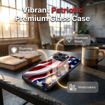 ⏳Limited-time 50% off⏰Vibrant Patriotic Glass Phone Case📱🎏