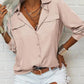 ⏳Limited-time 50% off⏰Women's Solid Lapel Long Sleeves Button-Down Shirt👔