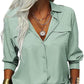 ⏳Limited-time 50% off⏰Women's Solid Lapel Long Sleeves Button-Down Shirt👔
