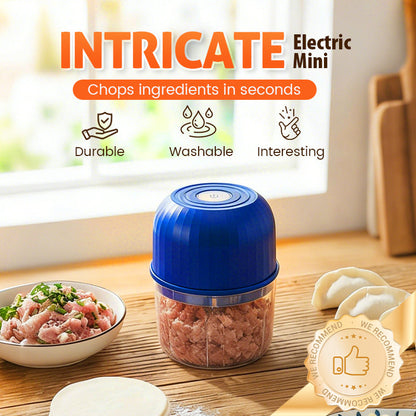 🔪 LIMITED-TIME 50% OFF!💥Wireless Mini Food Chopper – USB Rechargeable, One-Touch, Stainless Blades ✨
