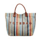 ⏳Limited-time 50% off⏰Women’s Rainbow Striped Woven Tote Bag👜