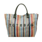 ⏳Limited-time 50% off⏰Women’s Rainbow Striped Woven Tote Bag👜