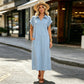 ⏳Limited-time 50% off⏰Women's Casual Maxi Dress with Side Split👔👗