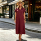 ⏳Limited-time 50% off⏰Women's Casual Maxi Dress with Side Split👔👗