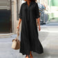 ⏳Limited-time 50% off⏰Women's Vintage Lapel Neck Long Dress👗