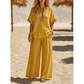 ⏳Limited-time 50% off⏰Women’s V-Neck Top and Wide Leg Pants Set👚👖
