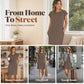 ⏳Limited-time 50% off⏰Women's Crew Neck Solid Color Dress👗