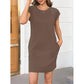 ⏳Limited-time 50% off⏰Women's Crew Neck Solid Color Dress👗