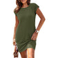 ⏳Limited-time 50% off⏰Women's Crew Neck Solid Color Dress👗