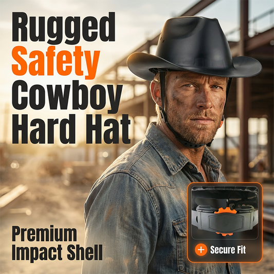 ⏳Limited-time 50% off⏰Cowboy Style Wide Brim Safety Helmet🤠🪖