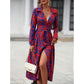 ⏳Limited-time 50% off⏰Multi-Color Printed Shirt Dress🎨👗