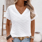 ⏳Limited-time 50% off⏰Women's Elegant Short Sleeve V-Neck Top👚
