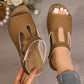 ⏳Limited-time 50% off⏰Women's Open Toe Cutout Wedge Slide Sandals👡