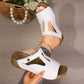 ⏳Limited-time 50% off⏰Women's Open Toe Cutout Wedge Slide Sandals👡
