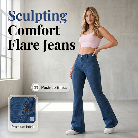⏳Limited-time 50% off⏰Women's Classic Slim Fit Stretch Flare Jeans👖