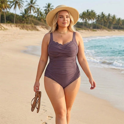 ⏳Limited-time 50% off⏰Women's Classic Plus-Size One-Piece Swimsuit👙