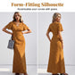 ⏳Limited-time 50% off⏰Women's V-Neck Polka Dot Maxi Dress🎀👗