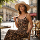 ⏳Limited-time 50% off⏰Women's Leopard Print Spaghetti Strap Maxi Dress👗