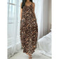 ⏳Limited-time 50% off⏰Women's Leopard Print Spaghetti Strap Maxi Dress👗