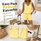 ⏳Limited-time 50% off⏰Women Summer Striped Sleeveless Vest Set👚🩳