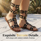 ⏳Limited-time 50% off⏰Lace-Up Roman Style Flat Sandals for Summer👡
