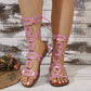 ⏳Limited-time 50% off⏰Lace-Up Roman Style Flat Sandals for Summer👡