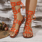 ⏳Limited-time 50% off⏰Lace-Up Roman Style Flat Sandals for Summer👡