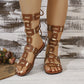 ⏳Limited-time 50% off⏰Lace-Up Roman Style Flat Sandals for Summer👡
