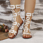 ⏳Limited-time 50% off⏰Lace-Up Roman Style Flat Sandals for Summer👡