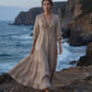 ⏳Limited-time 50% off⏰Women Ruffle V-Neck Tiered Maxi Dress🌸👗