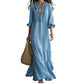 ⏳Limited-time 50% off⏰Women Ruffle V-Neck Tiered Maxi Dress🌸👗