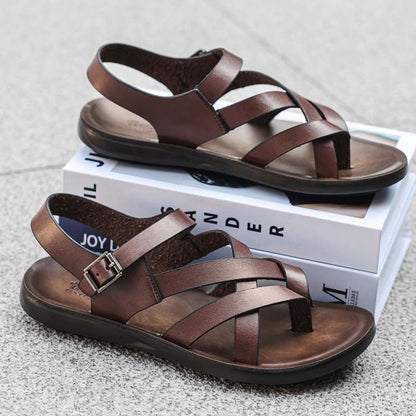 ⏳Limited-time 50% off⏰Men Roman Sandals Summer Casual Soft Sole Beach Shoes🩴