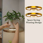 ⏳Limited-time 50% off⏰Floating Wall Shelf with Built-in Ambient LED Light🪴🛋️