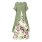 ⏳Limited-time 50% off⏰Women's Layered Look Floral Print Casual Dress💐👗