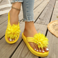 ⏳Limited-time 50% off⏰Women Floral Flip Flops Lightweight Summer Slippers🩴🌸