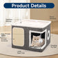 📢📢50% OFF & In Stock and Free Shipping✈️ 🏠 Foldable 2-in-1 Cat Cube House – Dual-Level Design, Built-in Scratching Pad & All-Season Comfort – Space-Saving & Portable 🐾