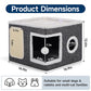 📢📢50% OFF & In Stock and Free Shipping✈️ 🏠 Foldable 2-in-1 Cat Cube House – Dual-Level Design, Built-in Scratching Pad & All-Season Comfort – Space-Saving & Portable 🐾