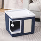 📢📢50% OFF & In Stock and Free Shipping✈️ 🏠 Foldable 2-in-1 Cat Cube House – Dual-Level Design, Built-in Scratching Pad & All-Season Comfort – Space-Saving & Portable 🐾