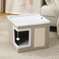 📢📢50% OFF & In Stock and Free Shipping✈️ 🏠 Foldable 2-in-1 Cat Cube House – Dual-Level Design, Built-in Scratching Pad & All-Season Comfort – Space-Saving & Portable 🐾