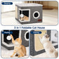 📢📢50% OFF & In Stock and Free Shipping✈️ 🏠 Foldable 2-in-1 Cat Cube House – Dual-Level Design, Built-in Scratching Pad & All-Season Comfort – Space-Saving & Portable 🐾
