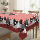 ⏳Limited-time 50% off⏰Red Plaid Rooster Tablecloth🐔🐓