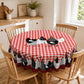 ⏳Limited-time 50% off⏰Red Plaid Rooster Tablecloth🐔🐓