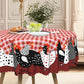 ⏳Limited-time 50% off⏰Red Plaid Rooster Tablecloth🐔🐓
